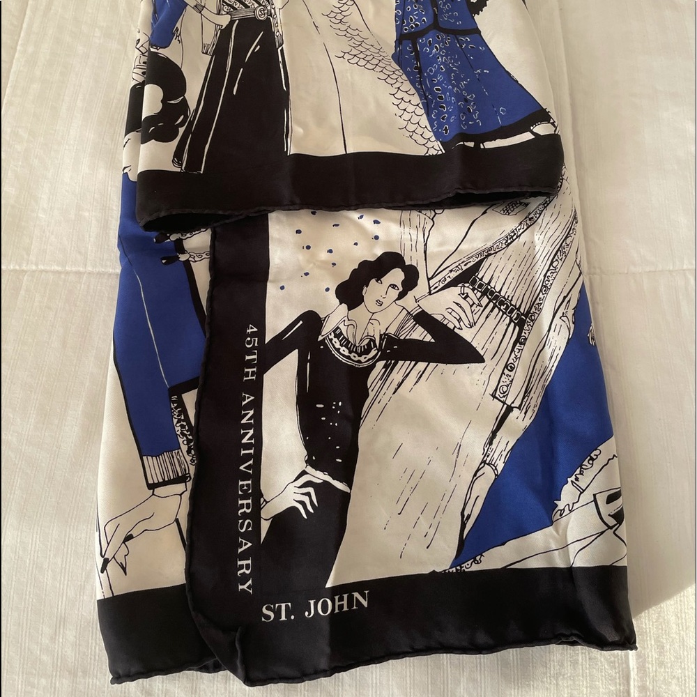 St John  scarf 45th Anniversary